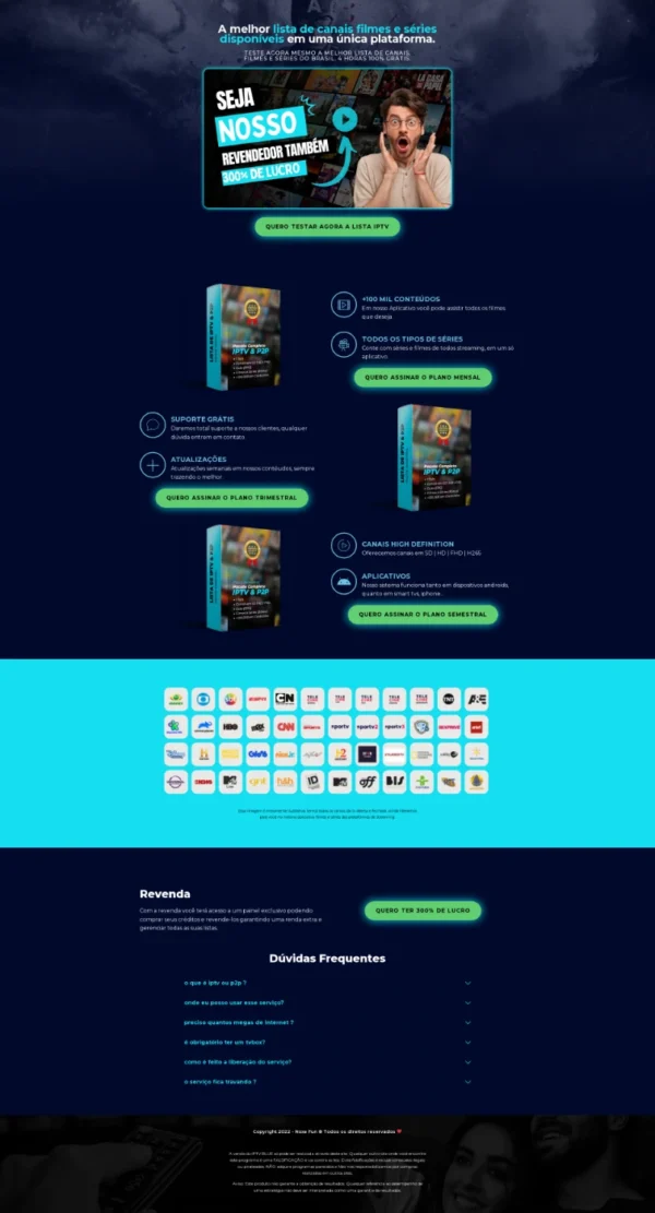 landing pages para sites de iptv + elementor 2024 - Image 3
