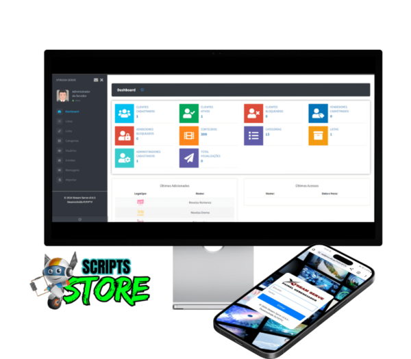 GERENCIADOR IPTV STREAM SERVER 3.1.1 100% FUNCIONANDO