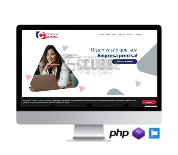 SCRIPT SITE PRONTO CONTABILIDADE E CONTADORES EM PHP COD-8003
